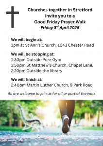 Ökumenische Gebetswanderung and Karfreitag in Manchester @ St Ann's Church