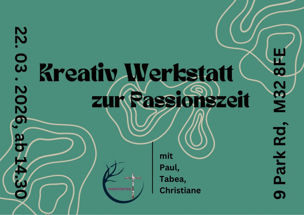 Poster mit Angaben zur Kreativwerkstatt 