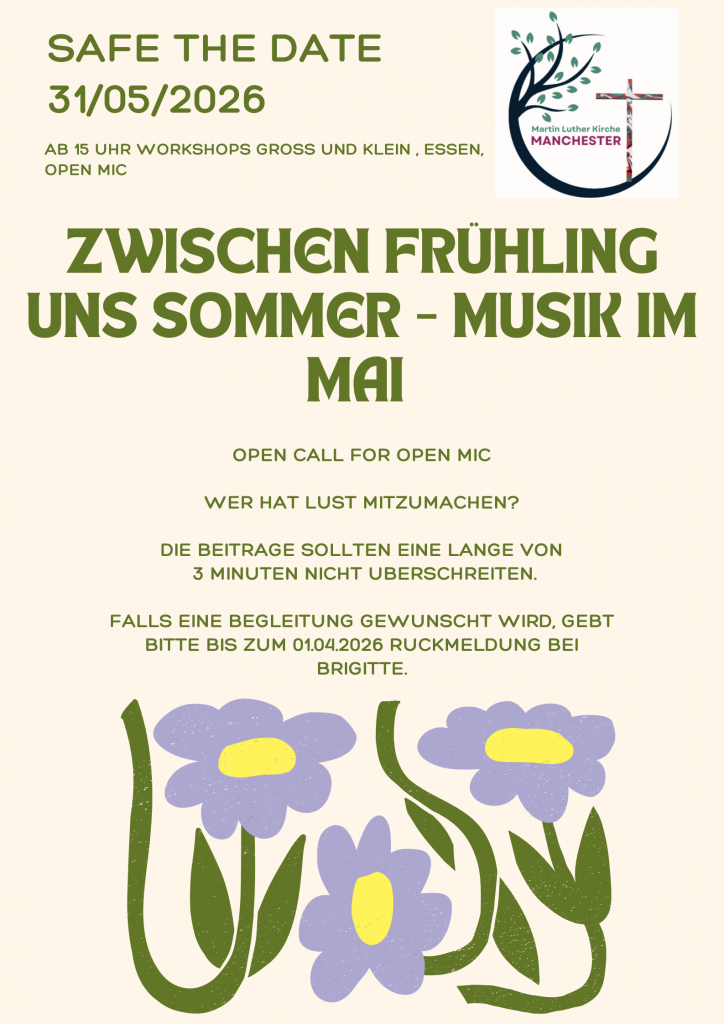 Poster für Musikfest im Mai